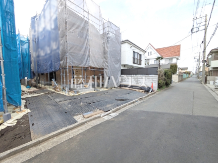 接道状況および現場風景　【三鷹市深大寺２丁目】／撮影日2025/03/30
