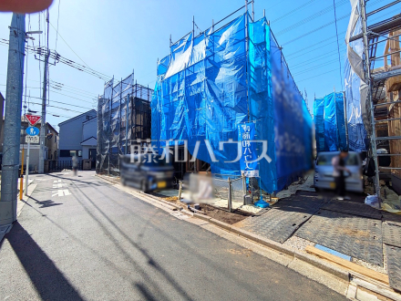 2号棟　接道状況および現場風景　【三鷹市深大寺２丁目】／撮影日2025/03/07