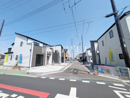 接道状況および現場風景　【富士見市大字水子】／撮影日2025/03/30