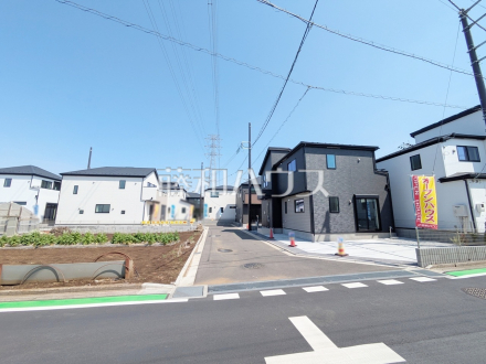 接道状況および現場風景　【富士見市大字水子】／撮影日2025/03/30