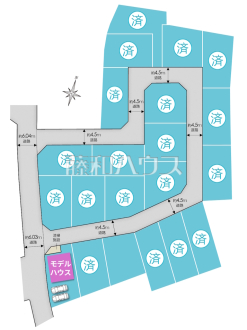 全体区画図　【富士見市大字水子】