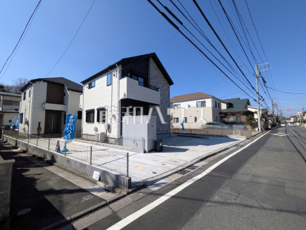 接道状況および現場風景　【武蔵野市桜堤３丁目】／撮影日2025/03/09