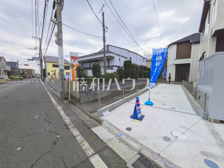 接道状況および現場風景　【武蔵野市桜堤３丁目】／撮影日2025/01/25