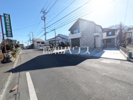 接道状況および現場風景　【武蔵野市桜堤３丁目】／撮影日2025/01/11