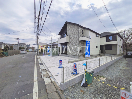 接道状況および現場風景　【武蔵野市桜堤３丁目】／撮影日2025/01/25