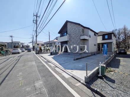 接道状況および現場風景　【武蔵野市桜堤３丁目】／撮影日2025/03/09