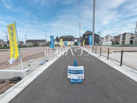 接道状況および現場風景　【八王子市楢原町】／撮影日2024/10/26
