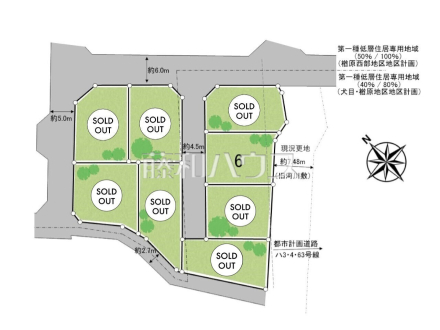 全体区画図　【八王子市楢原町】平日のご案内も可能です、まずはお気軽にお問合せ下さいませ