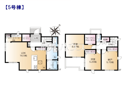 5号棟　間取図　【和光市南１丁目】