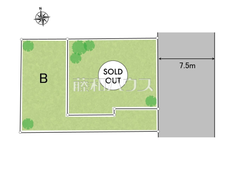 全体区画図　【三鷹市上連雀６丁目】