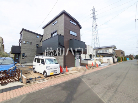 B号棟　接道状況および現場風景　【三鷹市上連雀６丁目】／撮影日2024/11/14