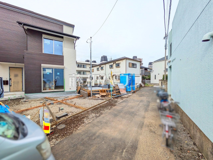 接道状況および現場風景　【国立市西１丁目】／撮影日2025/04/11