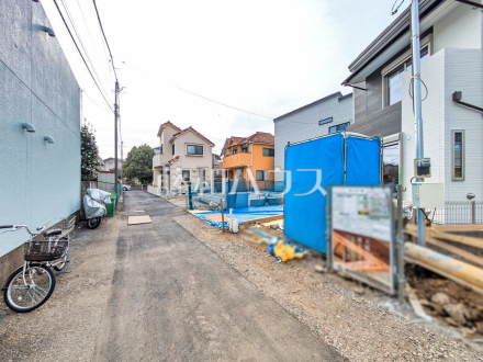 接道状況および現場風景　【国立市西１丁目】／撮影日2025/03/27
