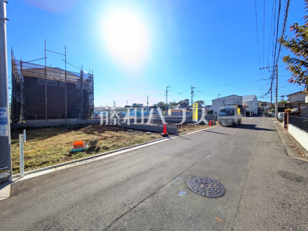 接道状況および現場風景　【東村山市恩多町５丁目】／撮影日2024/11/28