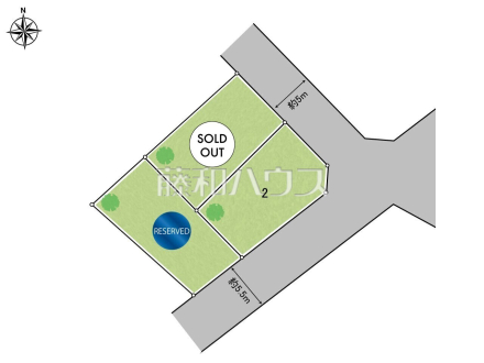 全体区画図　【昭島市緑町２丁目】