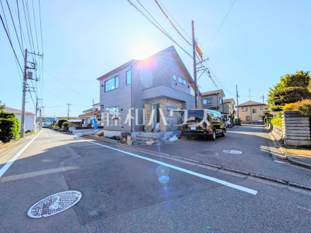 2号棟　接道状況および現場風景　【昭島市緑町２丁目】／撮影日2025/04/04
