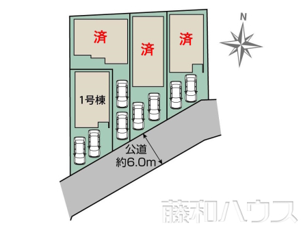 全体区画図　【春日井市気噴町１丁目】