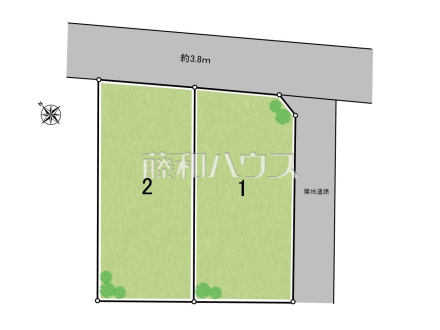 全体区画図　【立川市砂川町３丁目】