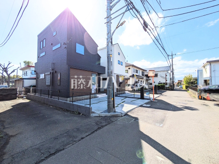 接道状況および現場風景　【立川市砂川町３丁目】／撮影日2025/04/14
