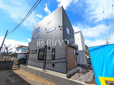 1号棟　外観　 誠心誠意、建築中！物件の内部構造などは今しか見ることができません。是非ご見学のお問合せをお待ちしております！ 【立川市砂川町３丁目】／撮影日2025/02/24