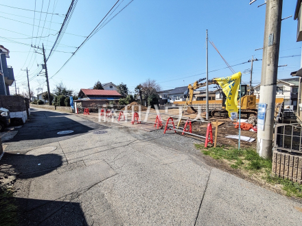 接道状況および現場風景　【東村山市多摩湖町１丁目】／撮影日2025/03/21