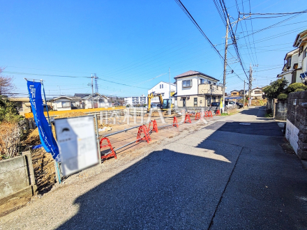 接道状況および現場風景　【東村山市多摩湖町１丁目】／撮影日2025/03/21