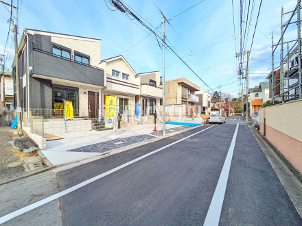 接道状況および現場風景　【国立市中２丁目】／撮影日2025/02/21