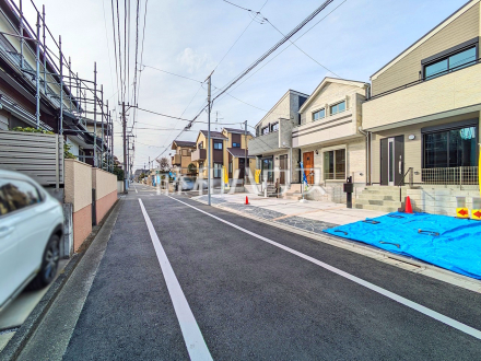 接道状況および現場風景　【国立市中２丁目】／撮影日2025/02/21