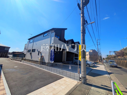 3号棟　接道状況および現場風景　【調布市飛田給３丁目】／撮影日2025/03/09