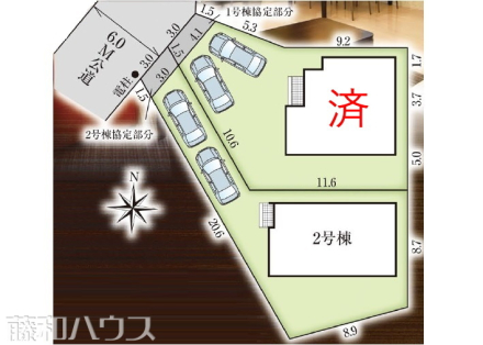 全体区画図　【春日井市気噴町１丁目】