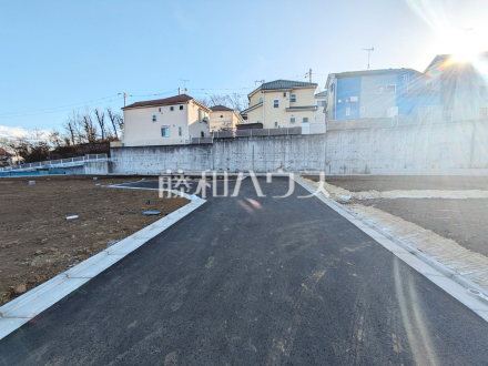 接道状況および現場風景　【八王子市館町】／撮影日2025/02/06