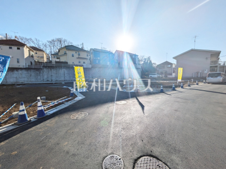 接道状況および現場風景　【八王子市館町】／撮影日2025/02/06