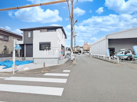 接道状況および現場風景　【八王子市下柚木２丁目】／撮影日2025/02/17