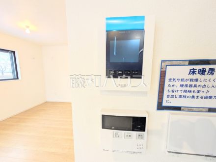 TVモニター付きインターホン　【八王子市下柚木２丁目】　TVモニター付きインターホンのため訪問者がひと目で分かります／撮影日2025/02/17
