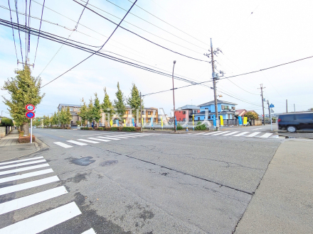 接道状況および現場風景　【日野市東豊田４丁目】／撮影日2024/11/21