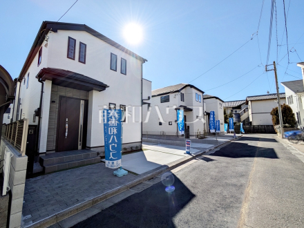 接道状況および現場風景　【三鷹市中原３丁目】 平日のご案内も可能です。まずはお気軽にお問合せ下さいませ。 ／撮影日2025/02/08