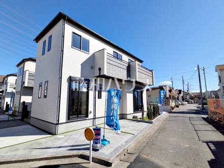 D号棟　接道状況および現場風景　【三鷹市中原３丁目】／撮影日2025/02/08