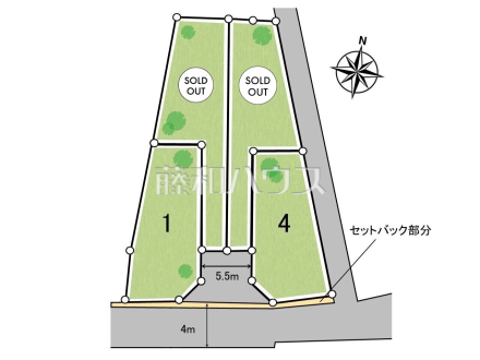 全体区画図　【東村山市廻田町３丁目】