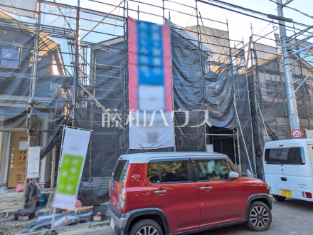 3号棟　外観　【小平市上水新町２丁目】まだまだ建築中ですが、ぜひ現地をご覧になりませんか？基礎・上棟の状態は建築中にしかご覧になれません！／撮影日2024/11/28