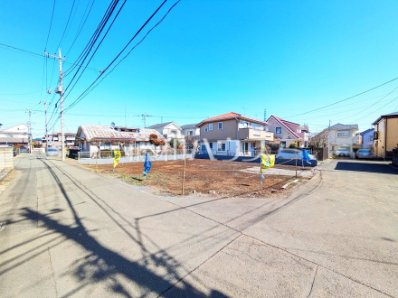 接道状況および現場風景　【立川市若葉町１丁目】／撮影日2025/03/07