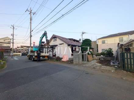 接道状況および現場風景　【立川市若葉町１丁目】／撮影日2024/11/08