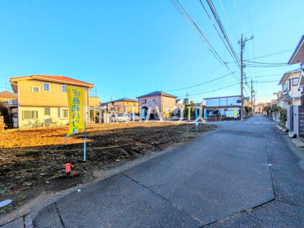 接道状況および現場風景　全区画に参考プランをご用意いたしました。もちろんフリープランで建築可能！【立川市若葉町１丁目】／撮影日2024/12/02