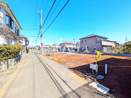 接道状況および現場風景　【立川市若葉町１丁目】／撮影日2025/03/07