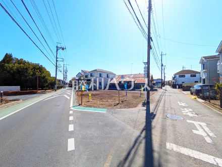 接道状況および現場風景　【立川市若葉町１丁目】／撮影日2025/03/07