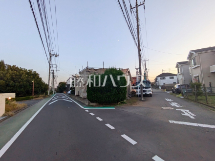 接道状況および現場風景　【立川市若葉町１丁目】／撮影日2024/11/08