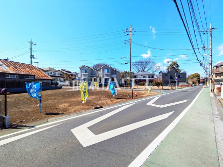 接道状況および現場風景　【立川市若葉町１丁目】／撮影日2025/03/07