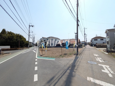 接道状況および現場風景　【立川市若葉町１丁目】／撮影日2025/03/25