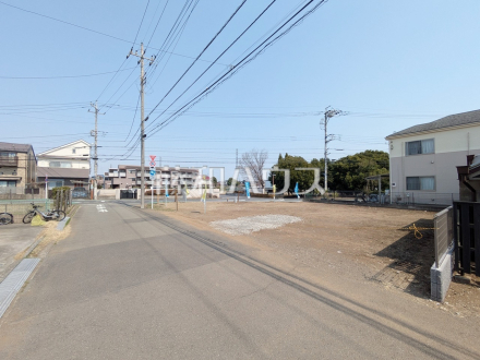 接道状況および現場風景　【立川市若葉町１丁目】／撮影日2025/03/25