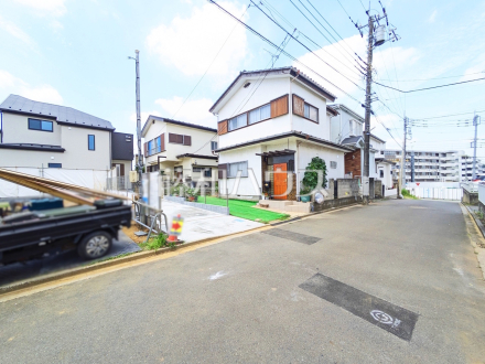接道状況および現場風景　【東村山市諏訪町１丁目】／撮影日2025/07/10