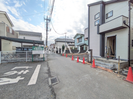 接道状況および現場風景　【小平市上水本町６丁目】／撮影日2025/02/03